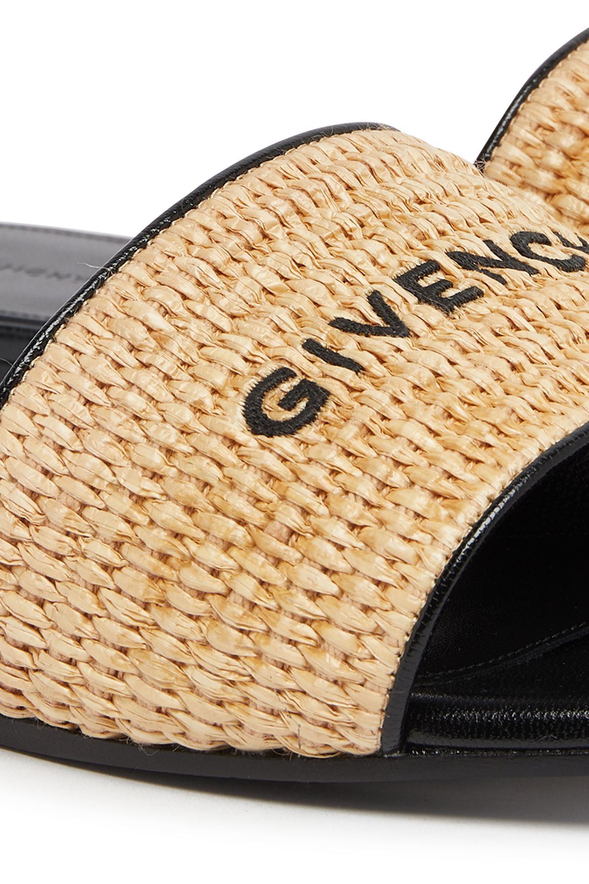 Givenchy 4G flat mules in raffia