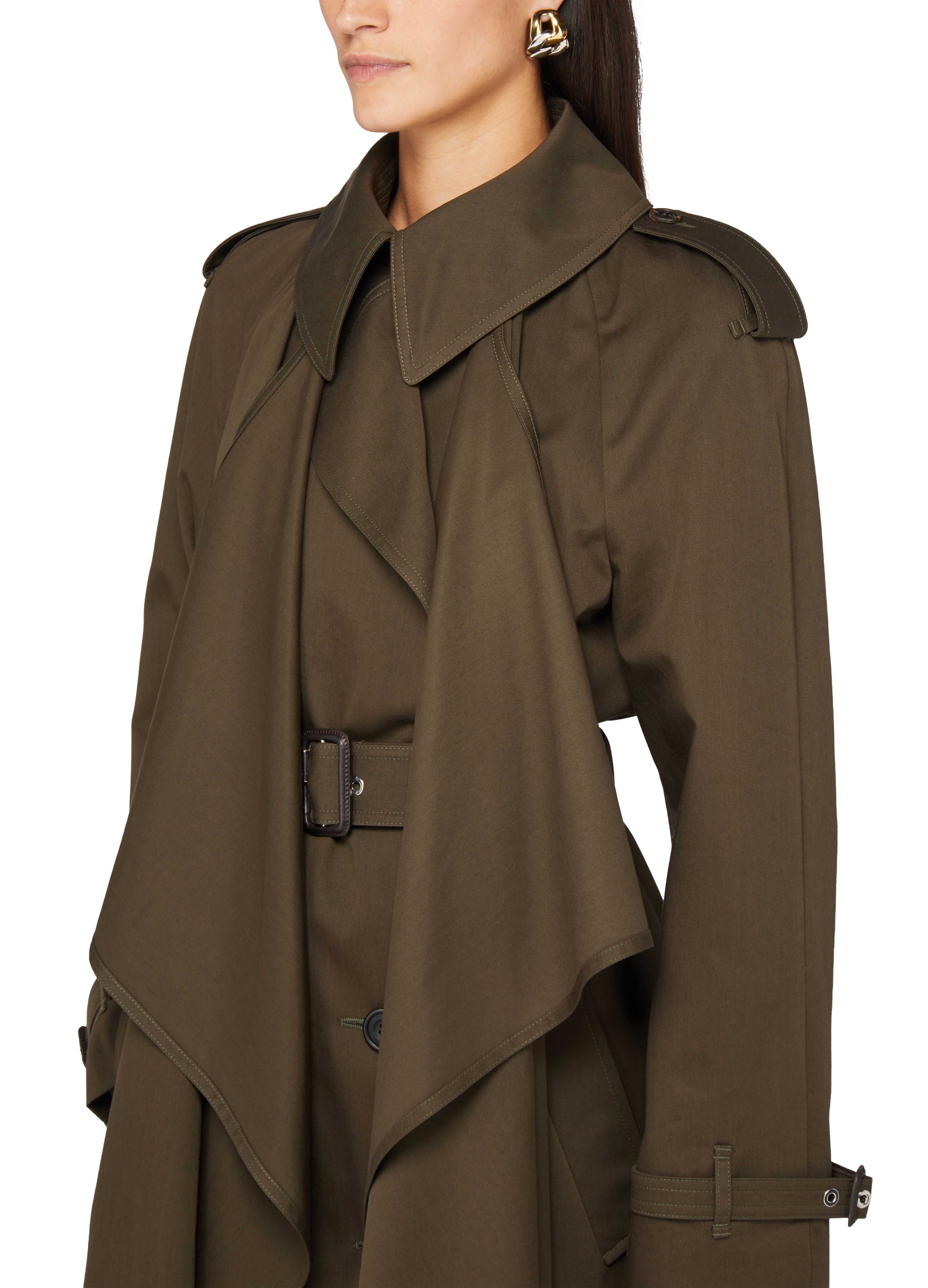 Alexander McQueen Draped trenchcoat