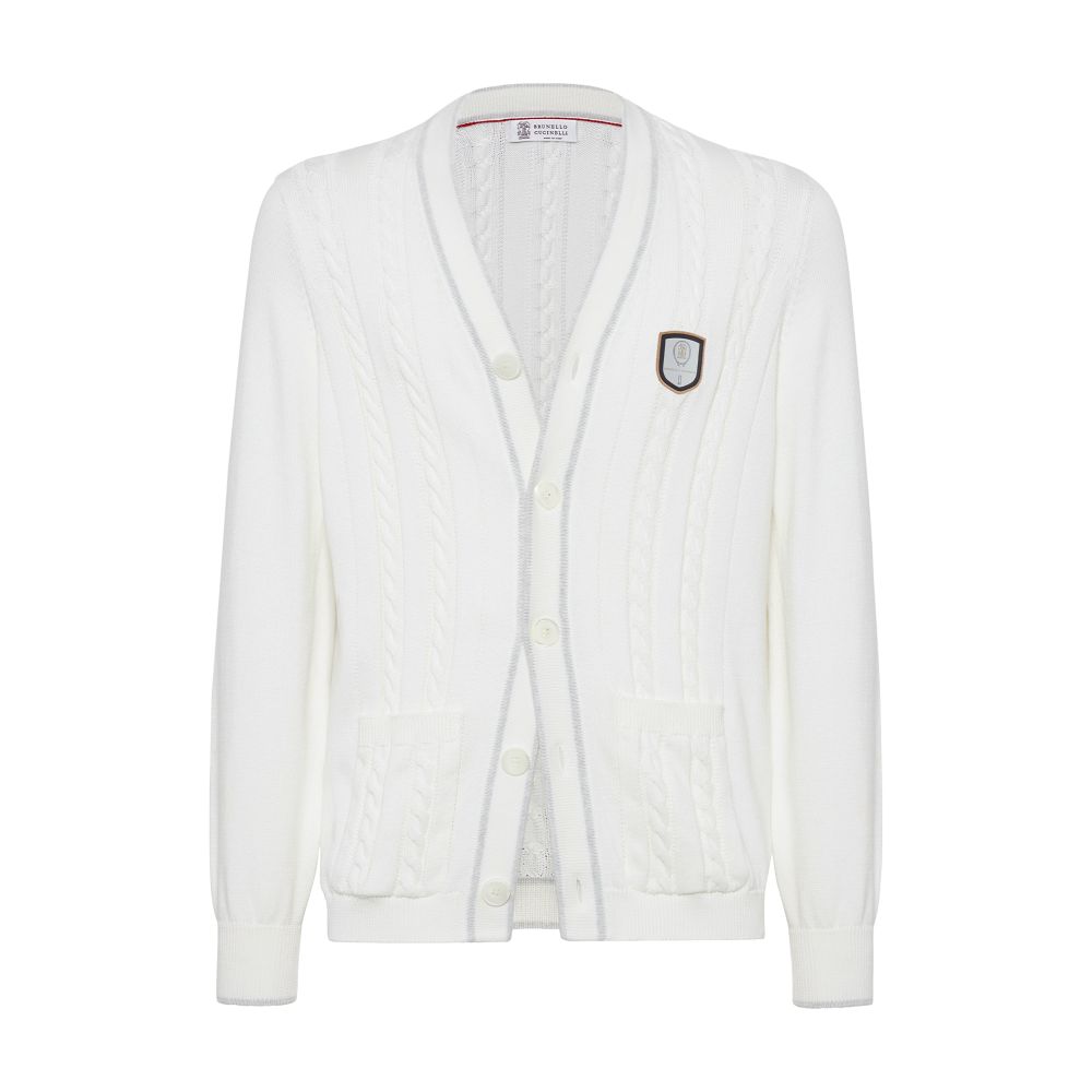 Brunello Cucinelli Cardigan with Tennis badge