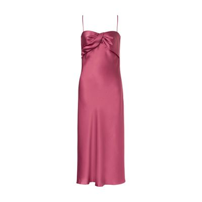 Alberta Ferretti Longuette dress in satin