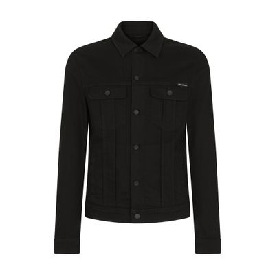 Dolce & Gabbana Black stretch denim jacket