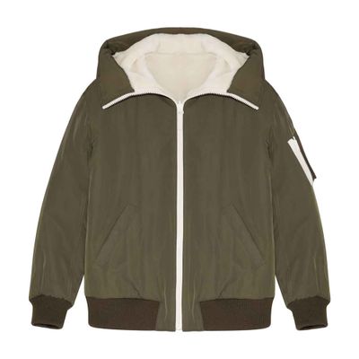 Yves Salomon Reversible technical fabric bomber jacket