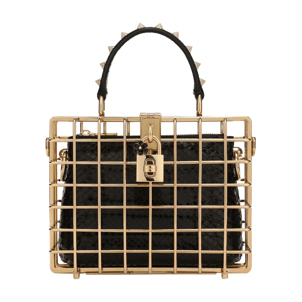 Dolce & Gabbana Dolce Box bag in metal and ayers