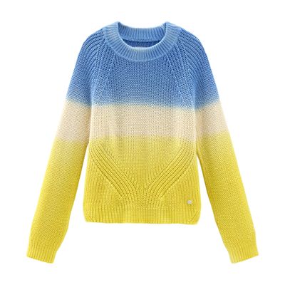 Woolrich Garment-dyed crewneck sweater in pure cotton