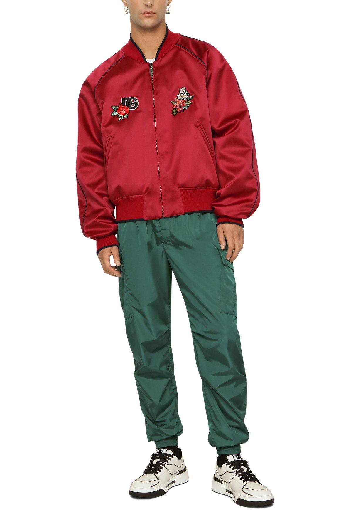 Dolce & Gabbana Satin jacket with patch