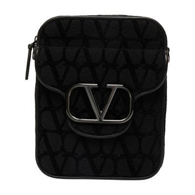 VALENTINO GARAVANI Loco mini canvas iconograph clutch bag