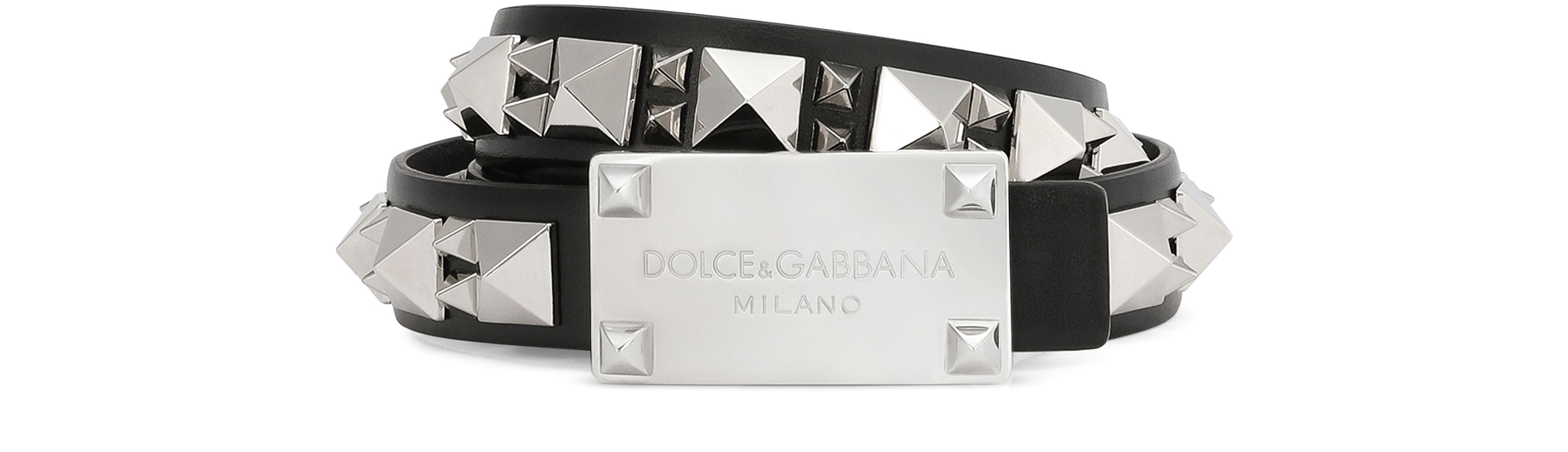 Dolce & Gabbana Calfskin belt with studs