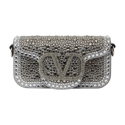 VALENTINO GARAVANI Small Locò rhinestone shoulder bag