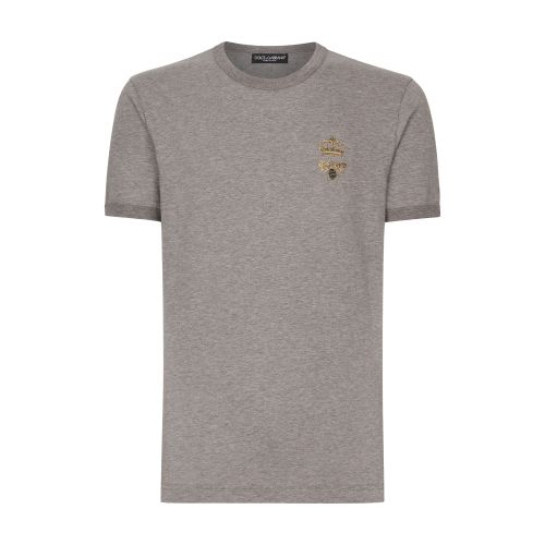 Dolce & Gabbana Cotton T-shirt with embroidery