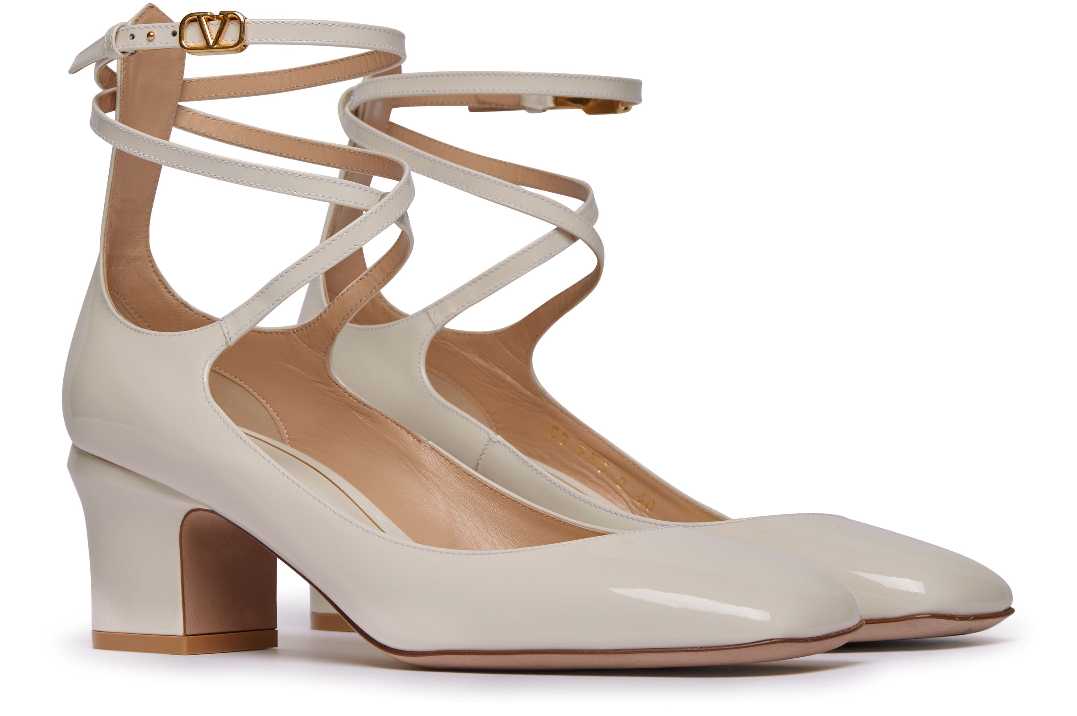 VALENTINO GARAVANI Tan-go pumps with strap