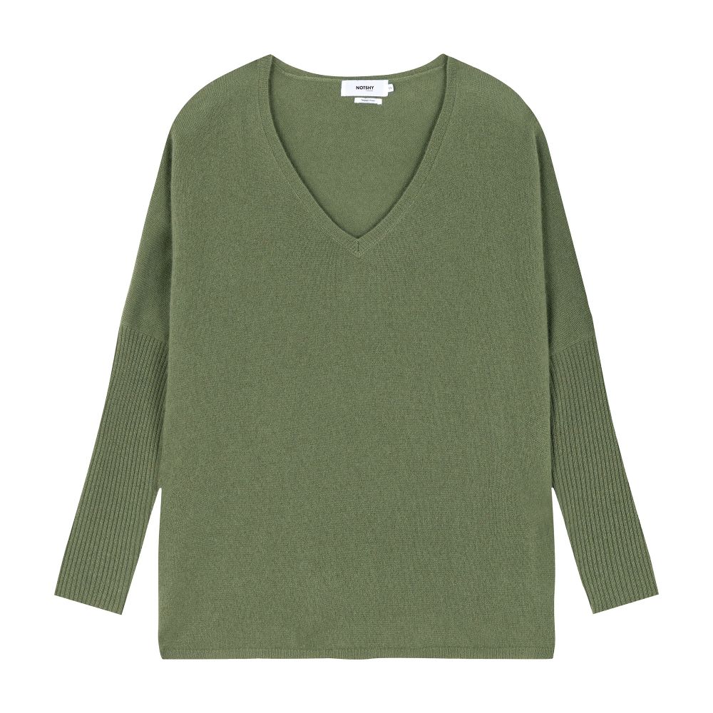  Faustine v-neck cashmere poncho