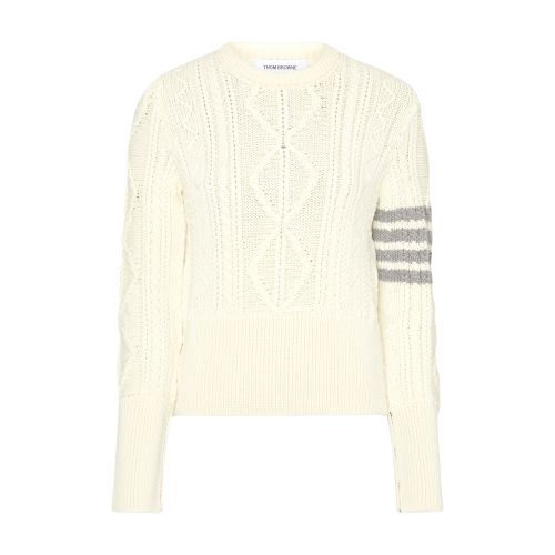 Thom Browne 4-Bar crew neck pull over