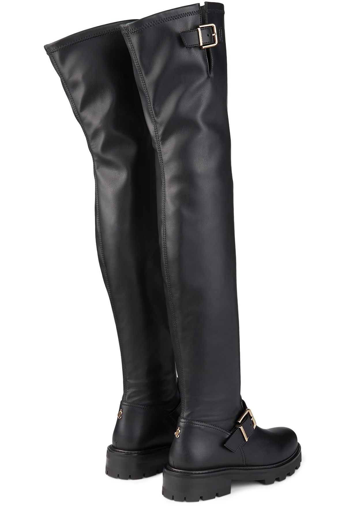 Jimmy Choo Biker II OTK Flat Knee-High Boots