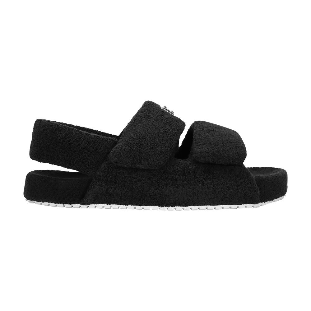 Dolce & Gabbana Terrycloth sandals with logo tag