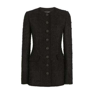 Dolce & Gabbana Single-breasted tweed jacket