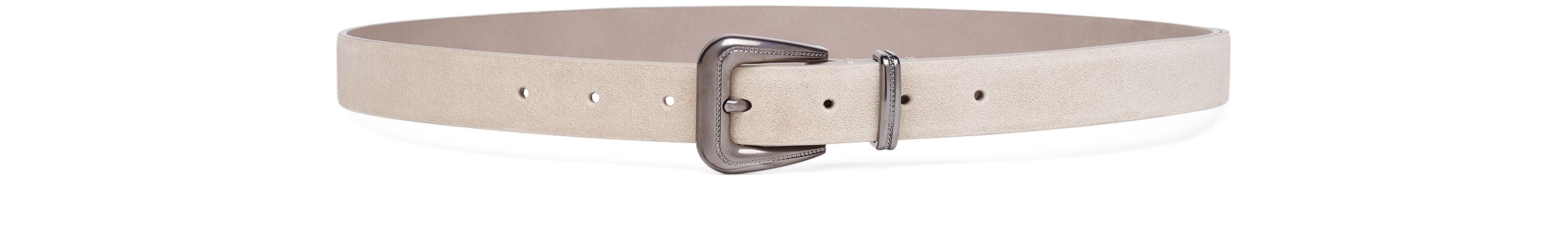 Brunello Cucinelli Suede calfskin belt