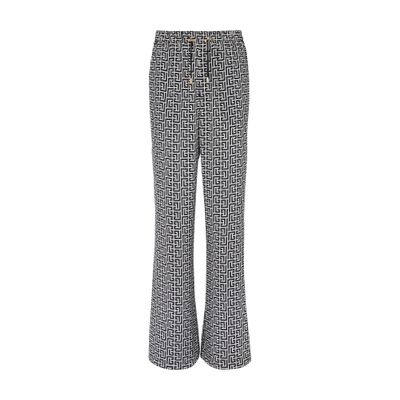 Balmain Monogrammed flowing trousers