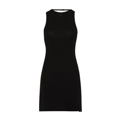 Courrèges Crepe jersey mini lingerie dress