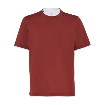 Brunello Cucinelli T-shirt with faux-layering