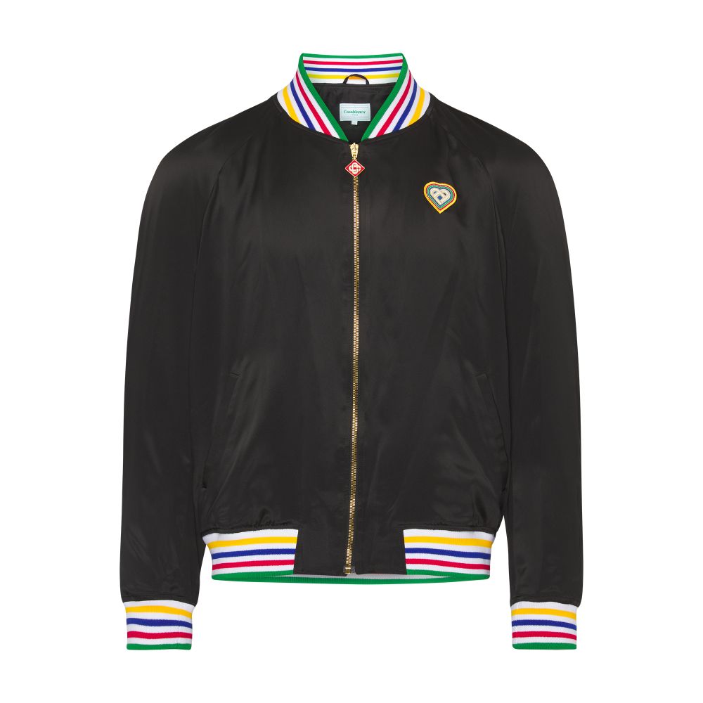 Casablanca Silk Souvenir bomber jacket