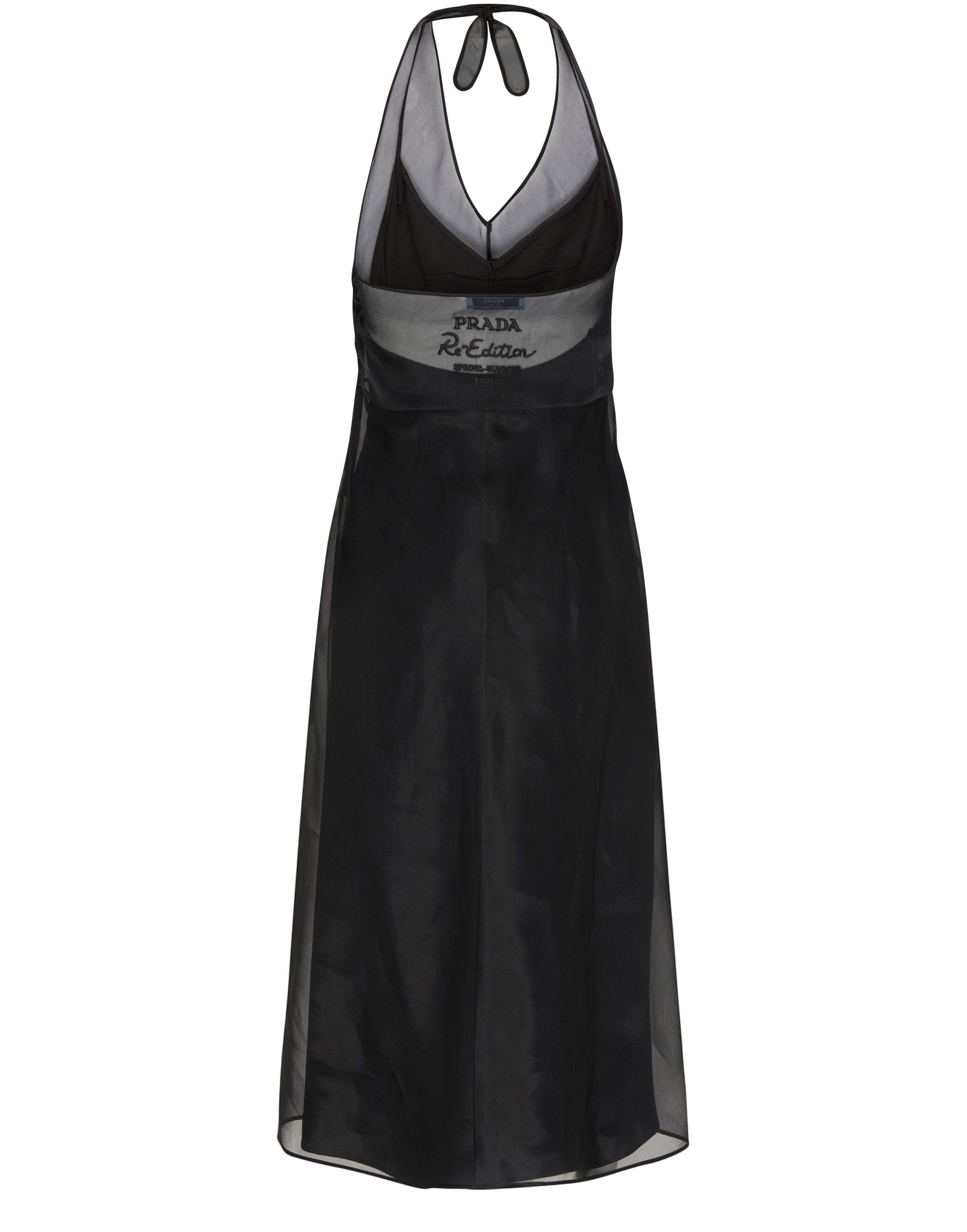 Prada Re-Edition 1995 backless dress in organza