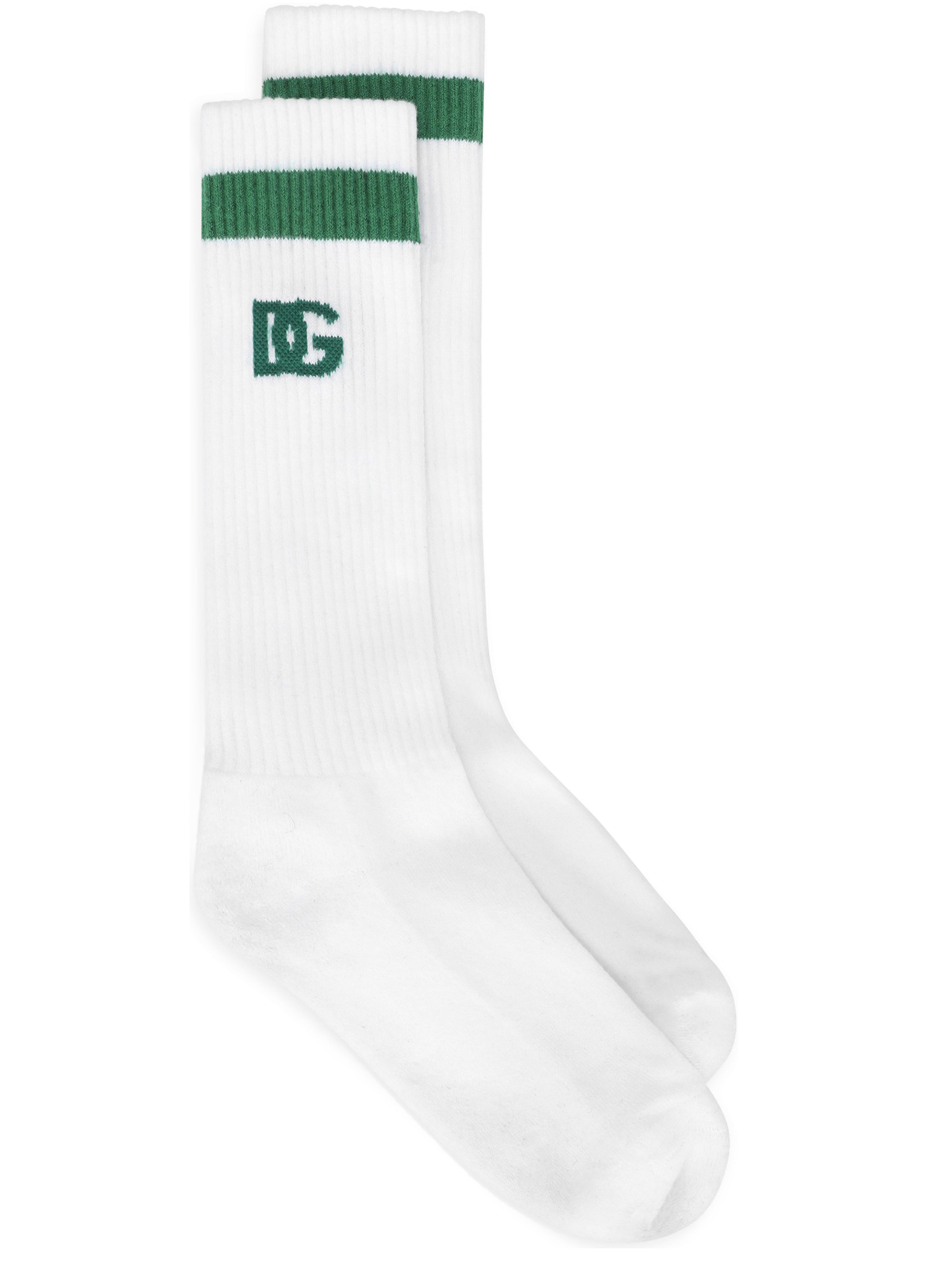 Dolce & Gabbana Ribbed socks with DG logo