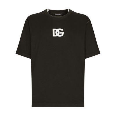 Dolce & Gabbana Cotton T-Shirt with Logo Print