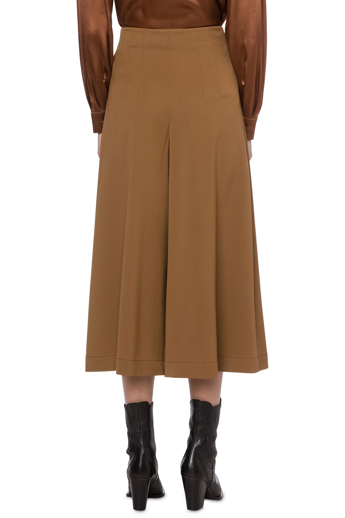 Alberta Ferretti Stretch wool gabardine culotte