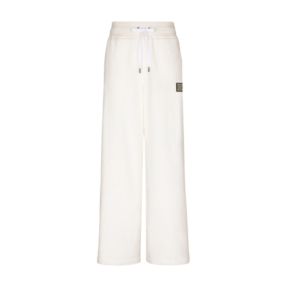 Dolce & Gabbana Terrycloth jogging pants with logo tag