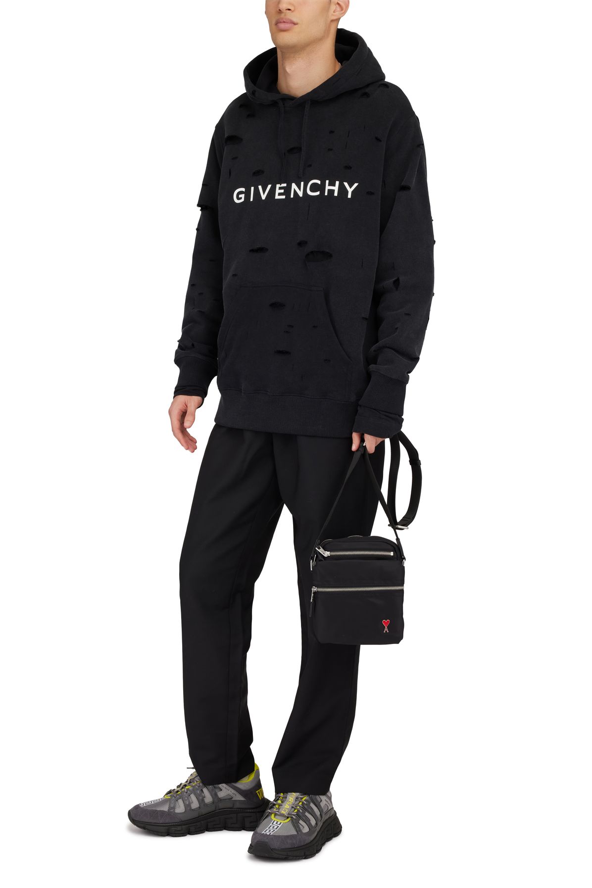 Givenchy GIVENCHY Archetype hoodie with destroyed effect