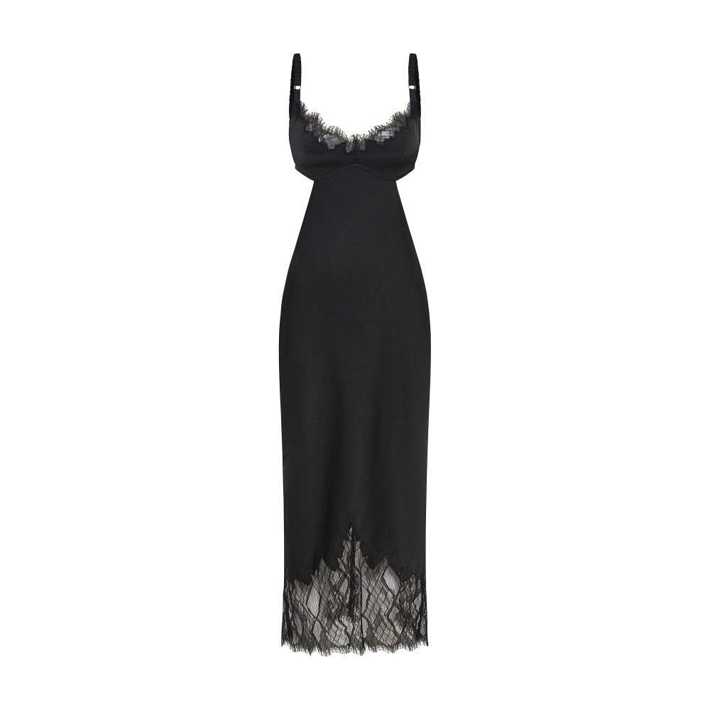 Dion Lee Snake lace applique slip dress