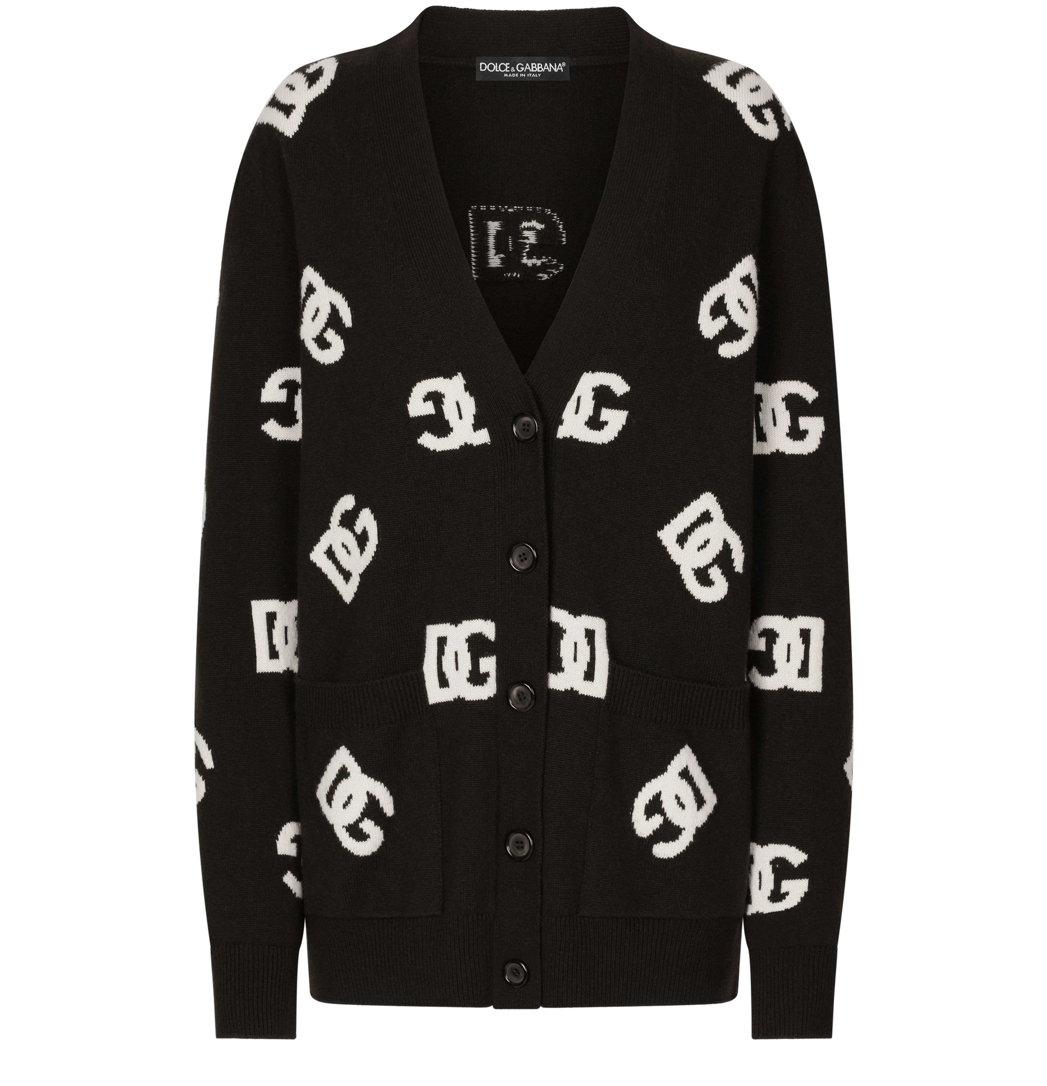 Dolce & Gabbana Wool cardigan with inlay