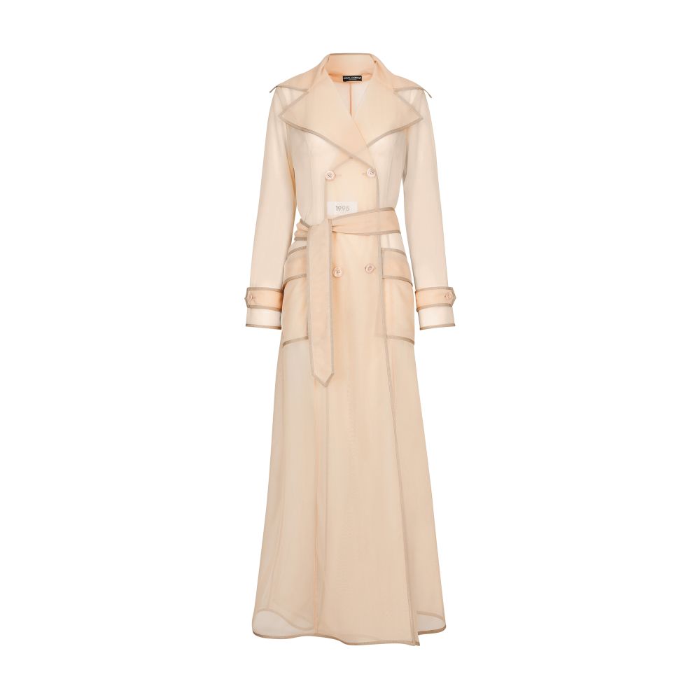 Dolce & Gabbana KIM DOLCE & GABBANA sheer trench coat