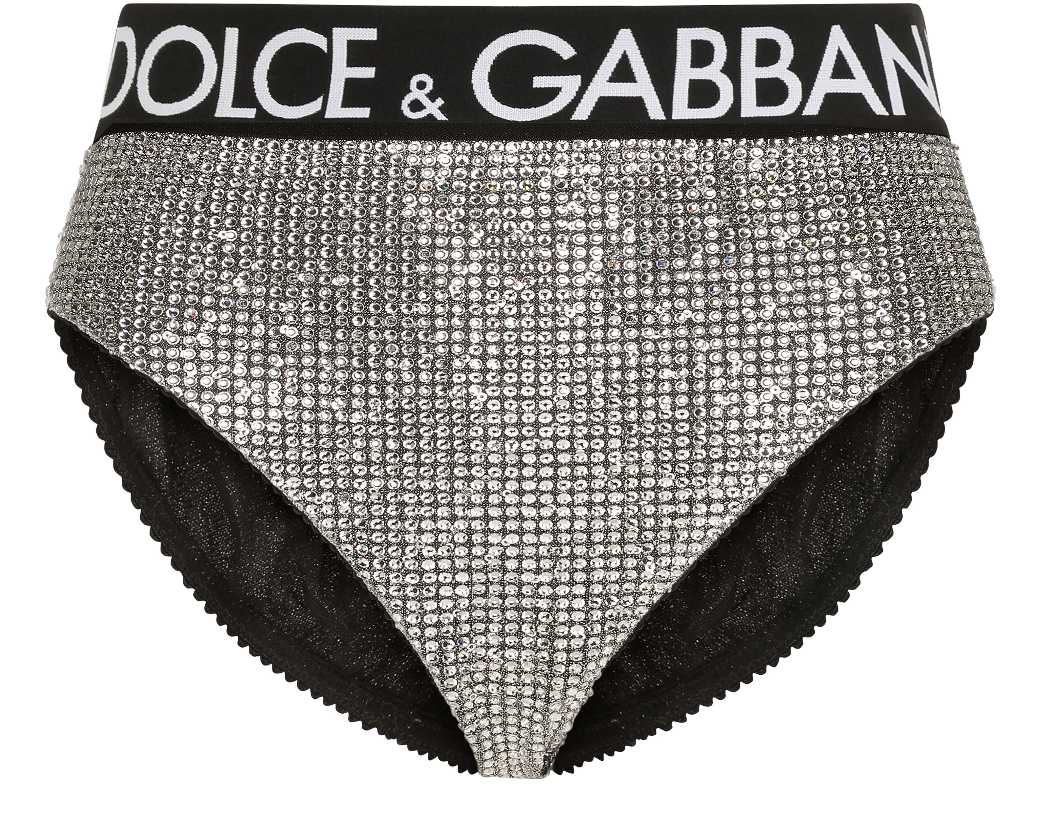 Dolce & Gabbana Briefs with sequins and rhinestones