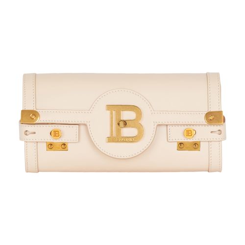 Balmain B-Buzz 23 Leather Pouch Clutch Bag