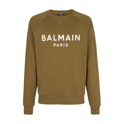 Balmain Balmain logo printed cotton sweatshirt