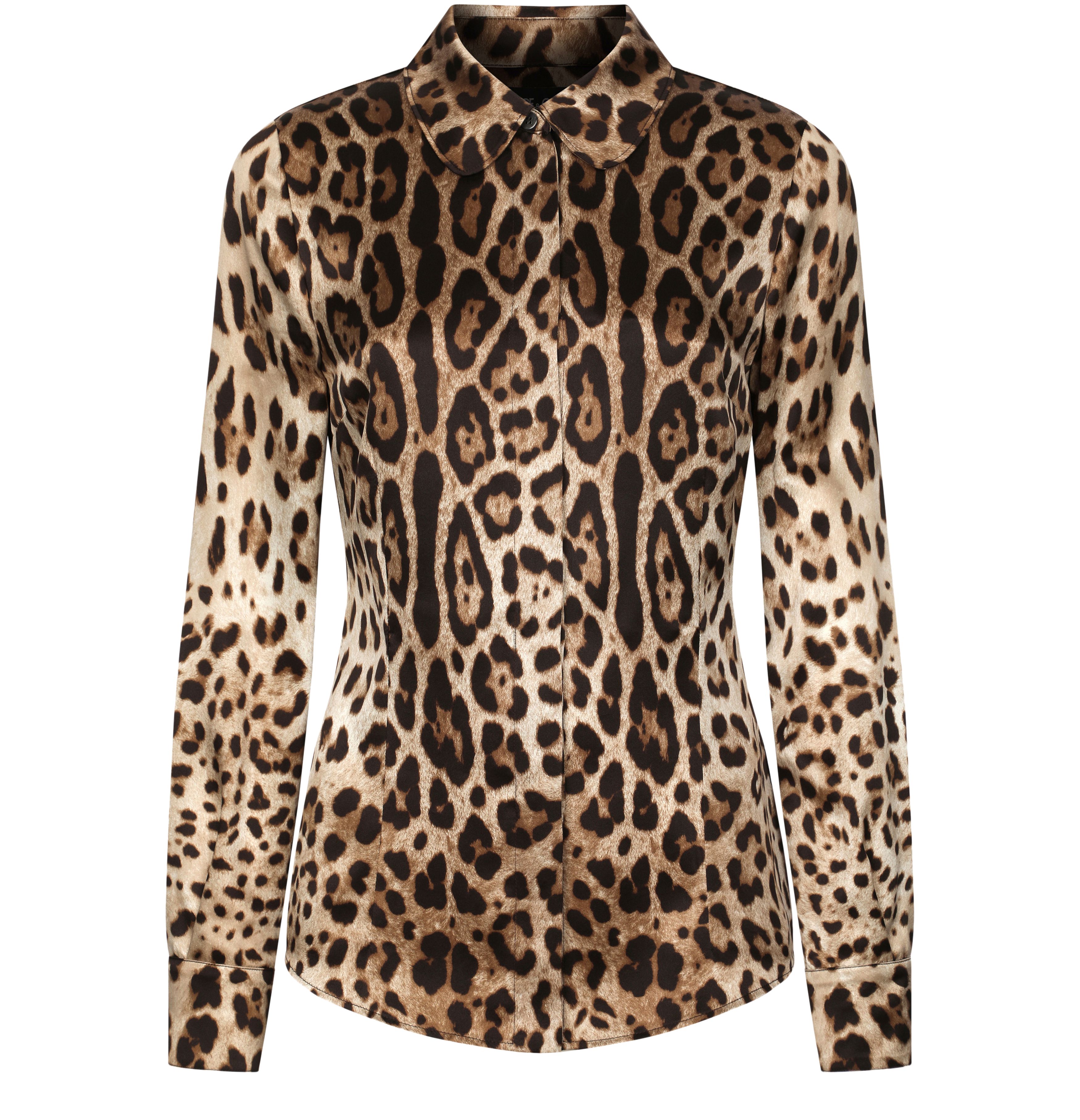 Dolce & Gabbana Leopard-print satin shirt