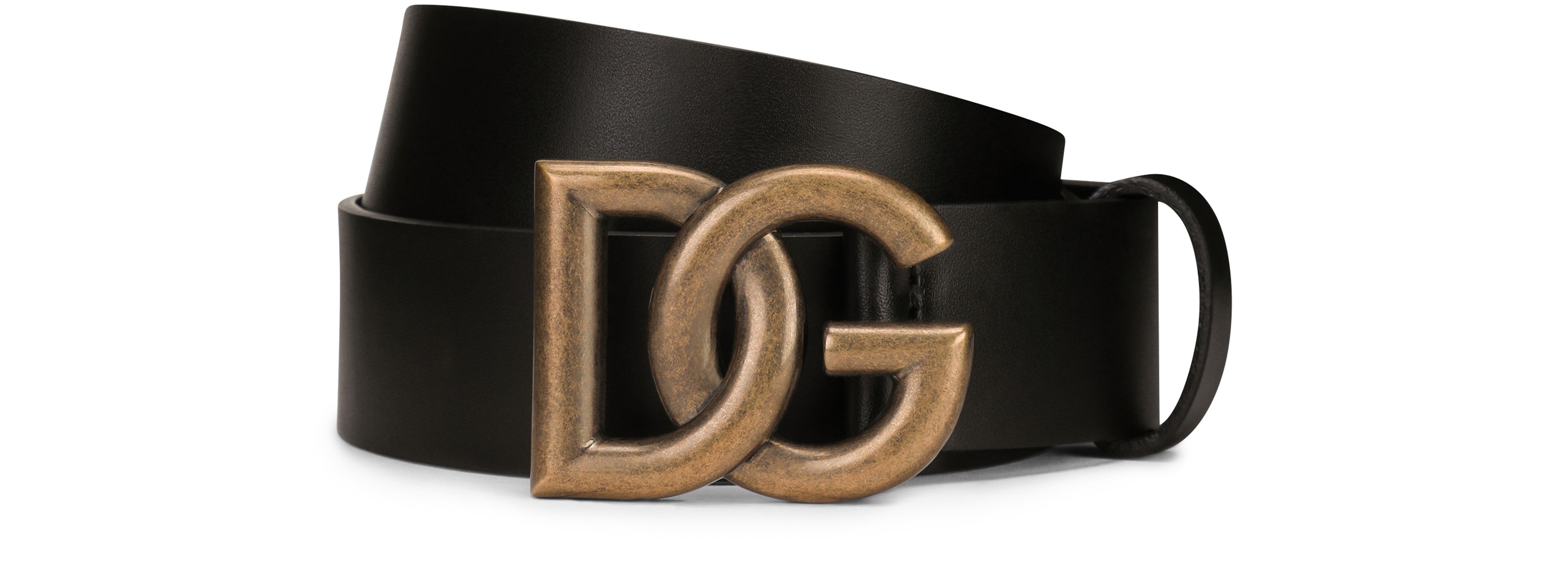 Dolce & Gabbana Leather belt with DG logo