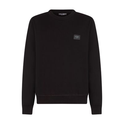 Dolce & Gabbana Jersey sweatshirt with branded tag