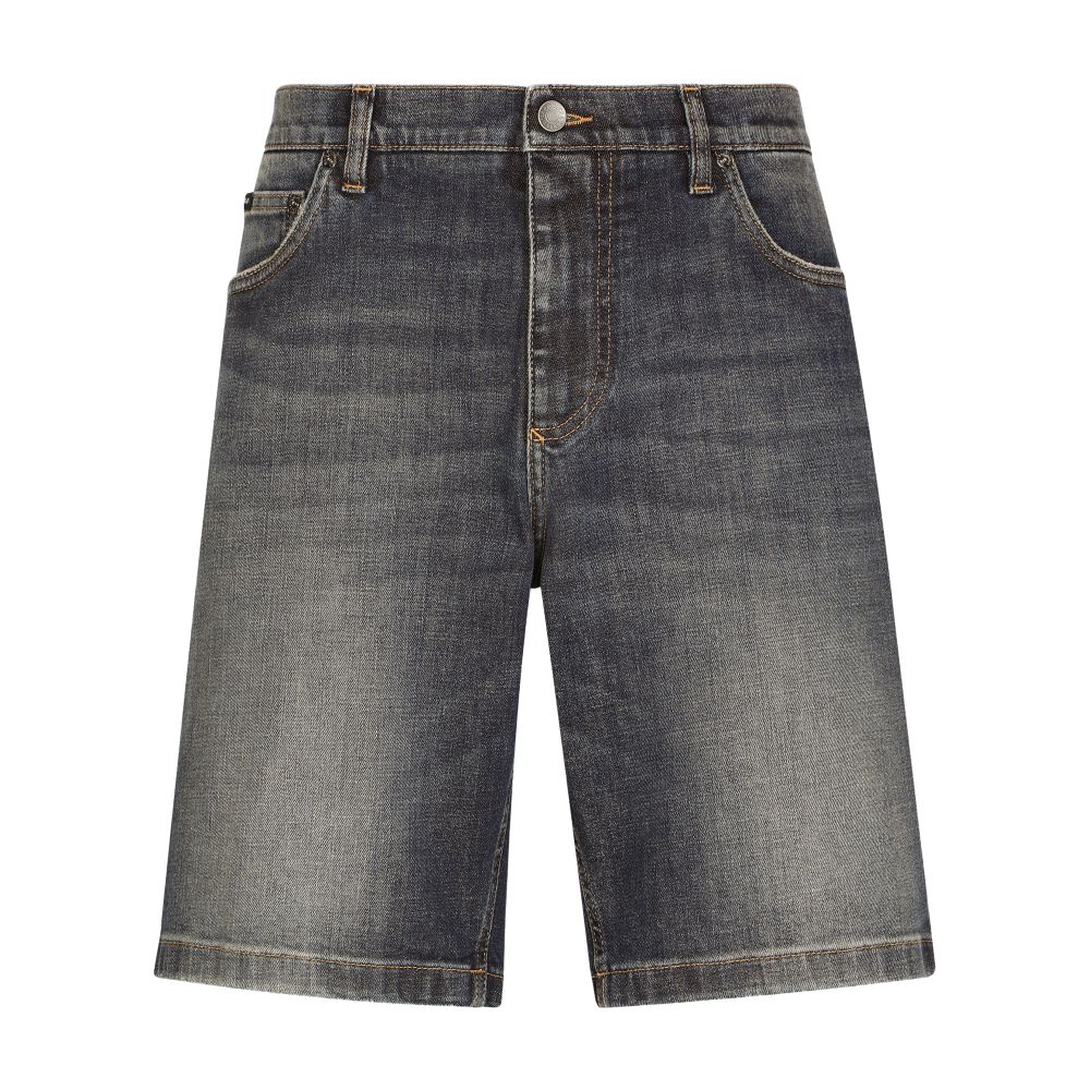 Dolce & Gabbana Light blue wash stretch denim shorts