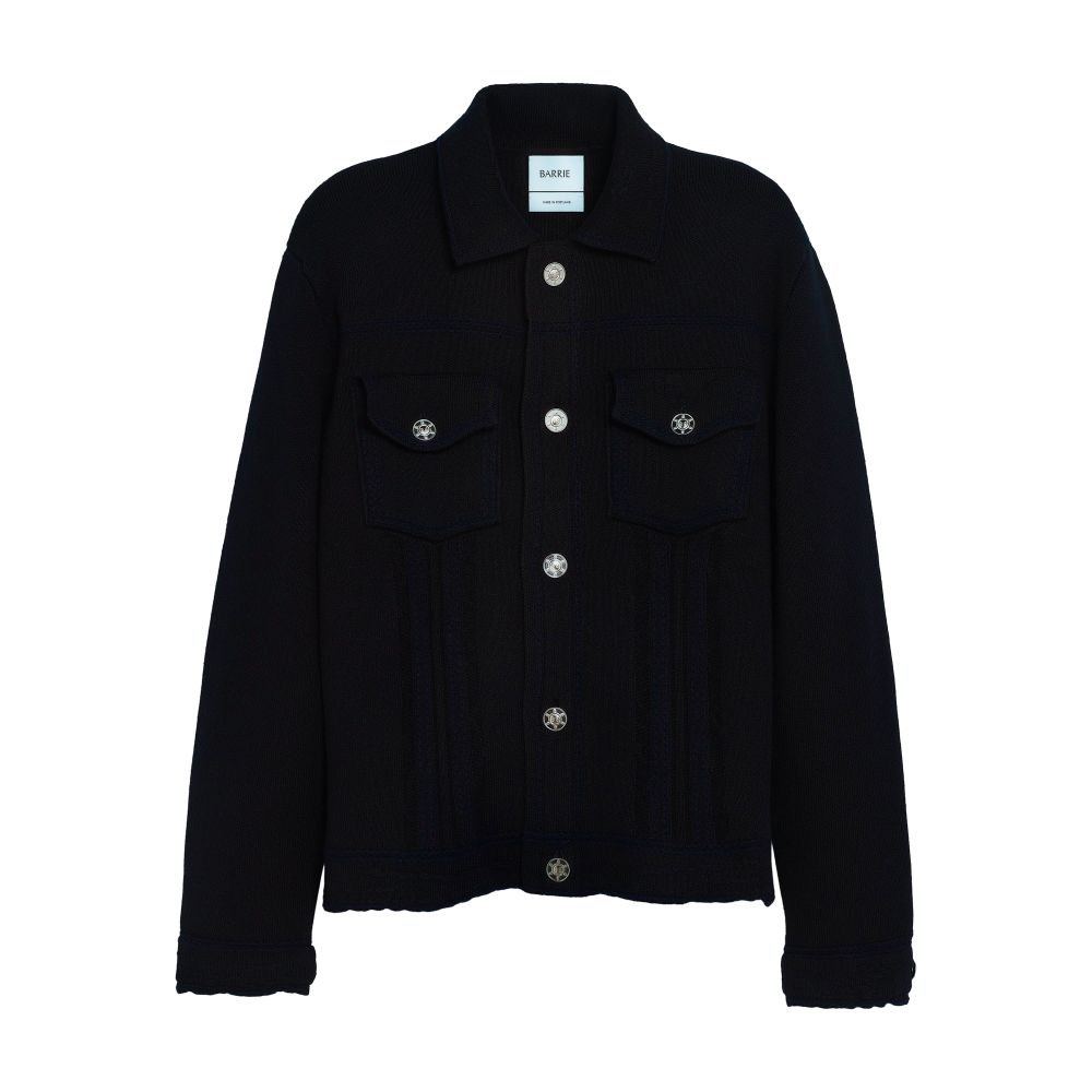 Barrie Denim cashmere and cotton jacket