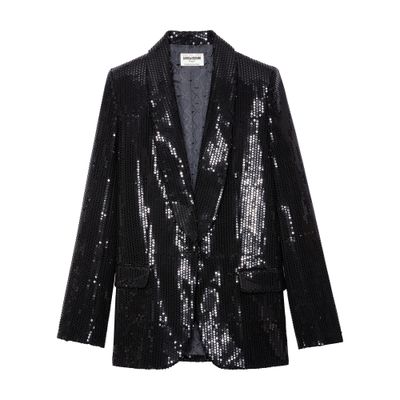 Zadig & Voltaire Vive sequin blazer