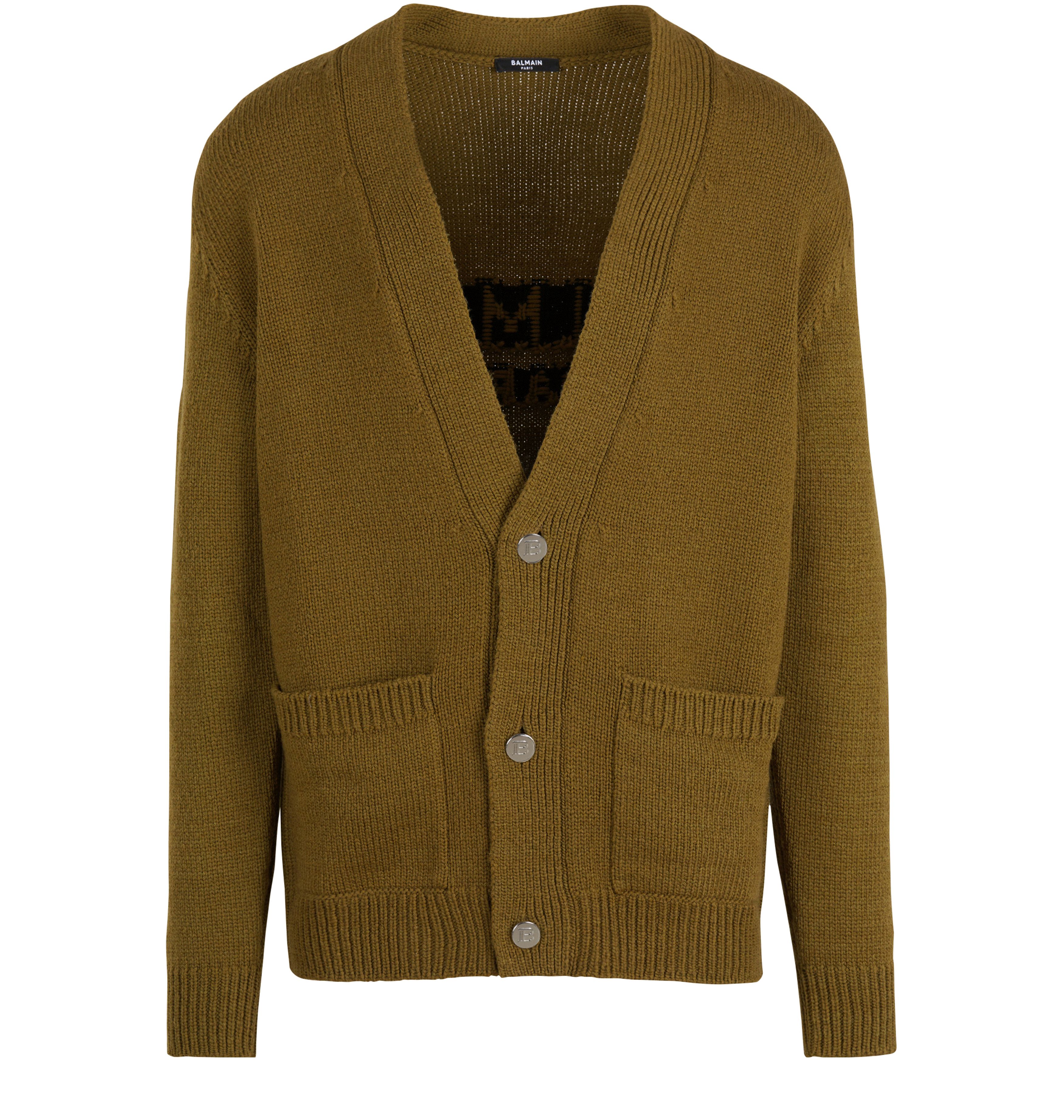 Balmain Balmain logo knitted cardigan