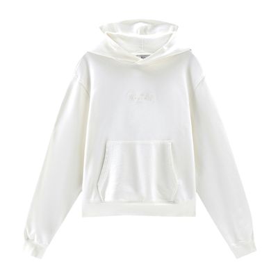 Woolrich Sweatshirt in pure cotton with hood and embroidered logo