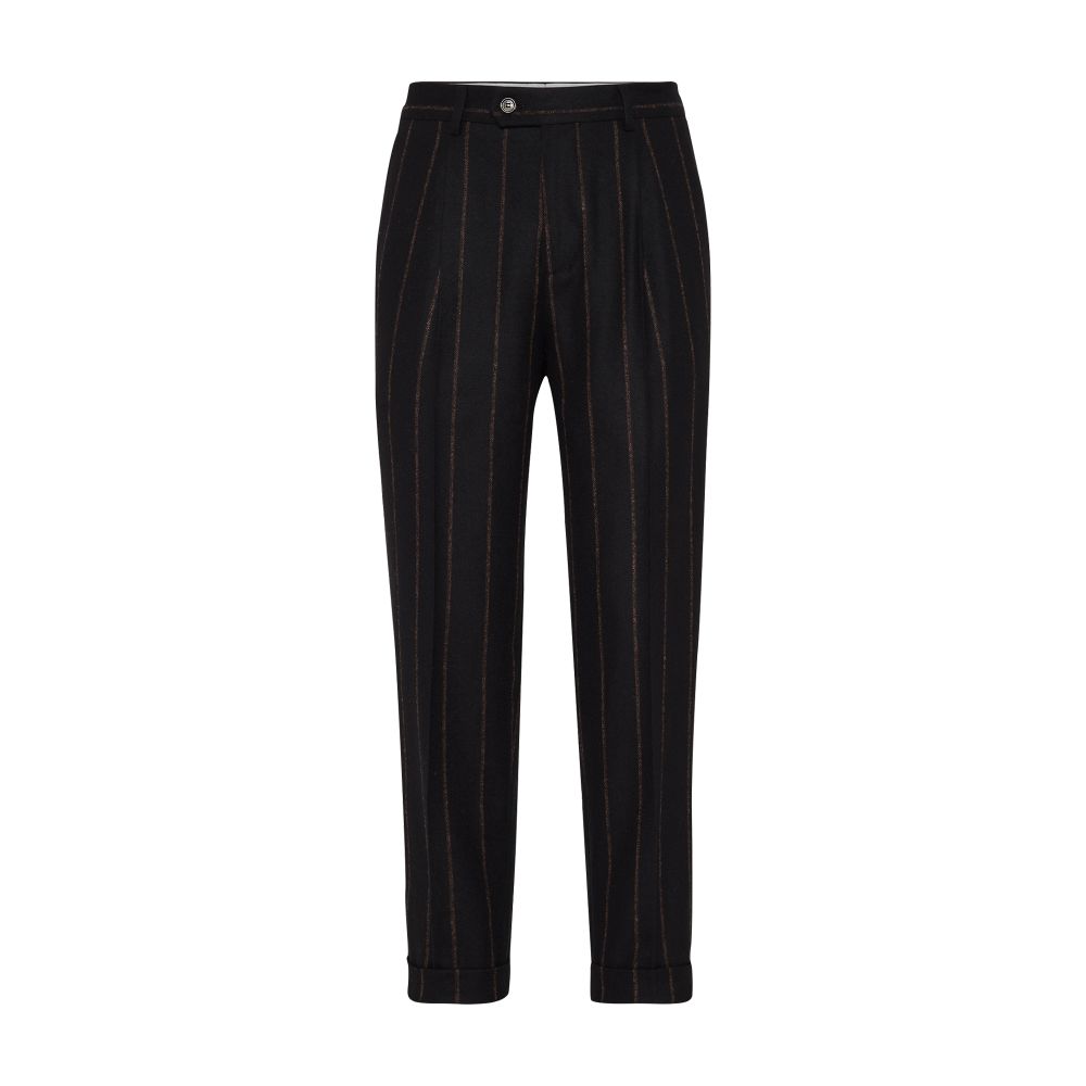 Brunello Cucinelli Chalk stripe leisure fit trousers