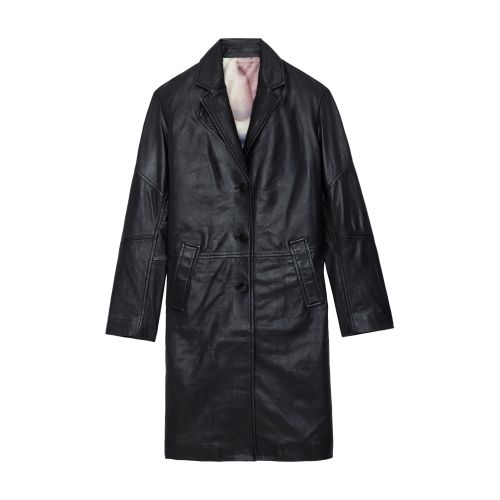 Zadig & Voltaire Macari leather coat