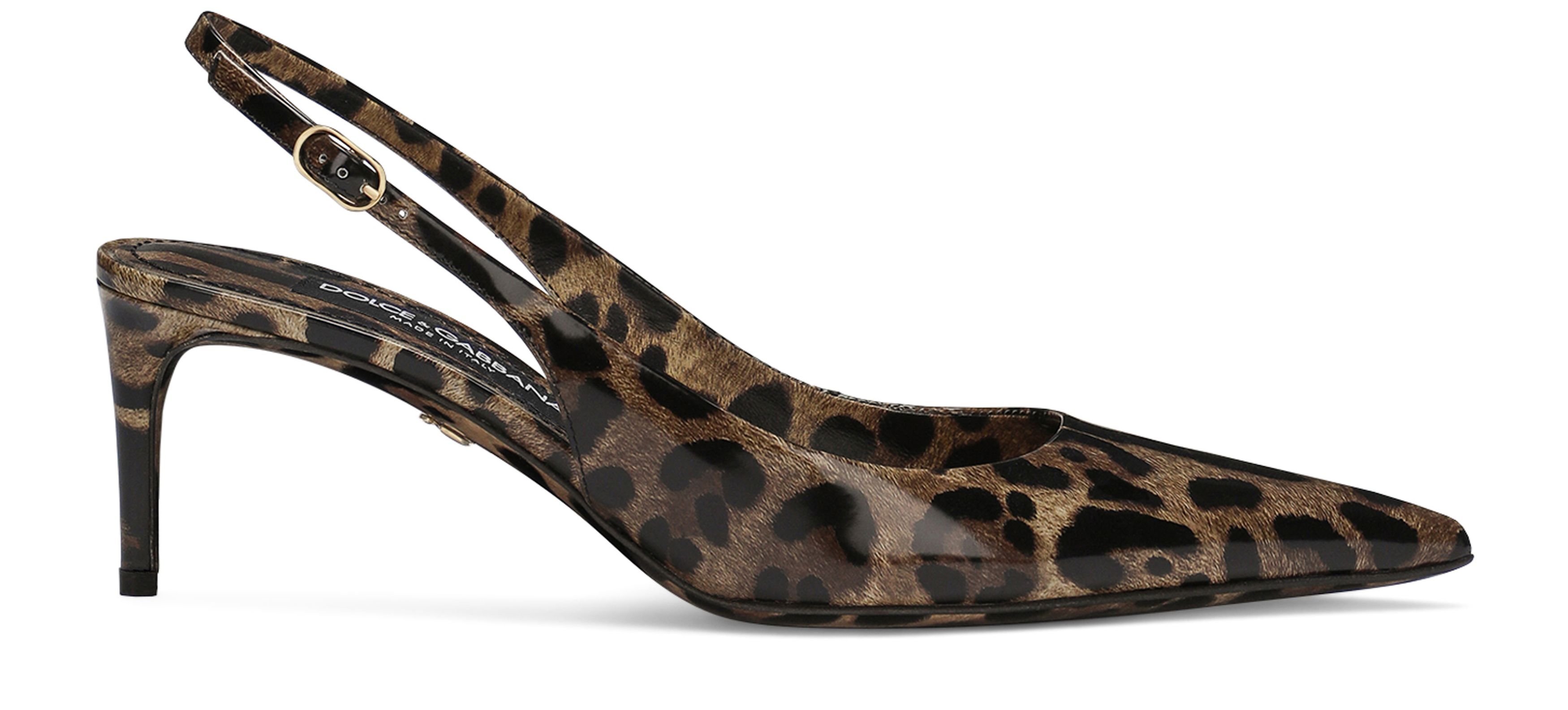 Dolce & Gabbana Polished calfskin slingbacks