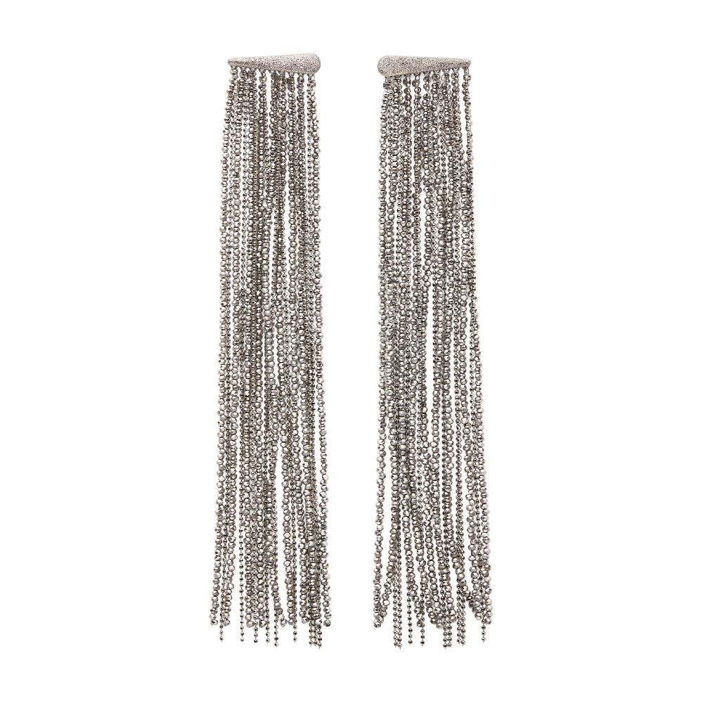 Brunello Cucinelli Vetro and silver earrings