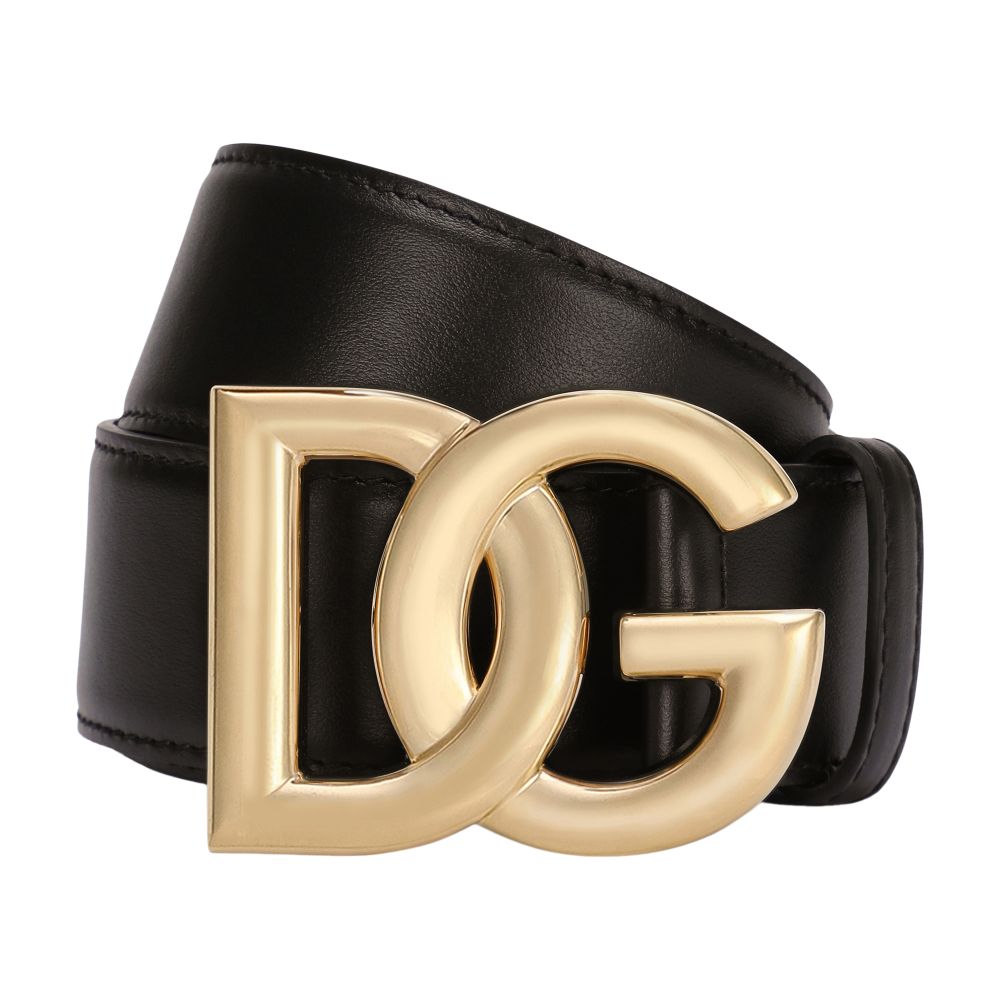 Dolce & Gabbana Calfskin belt with DG logo