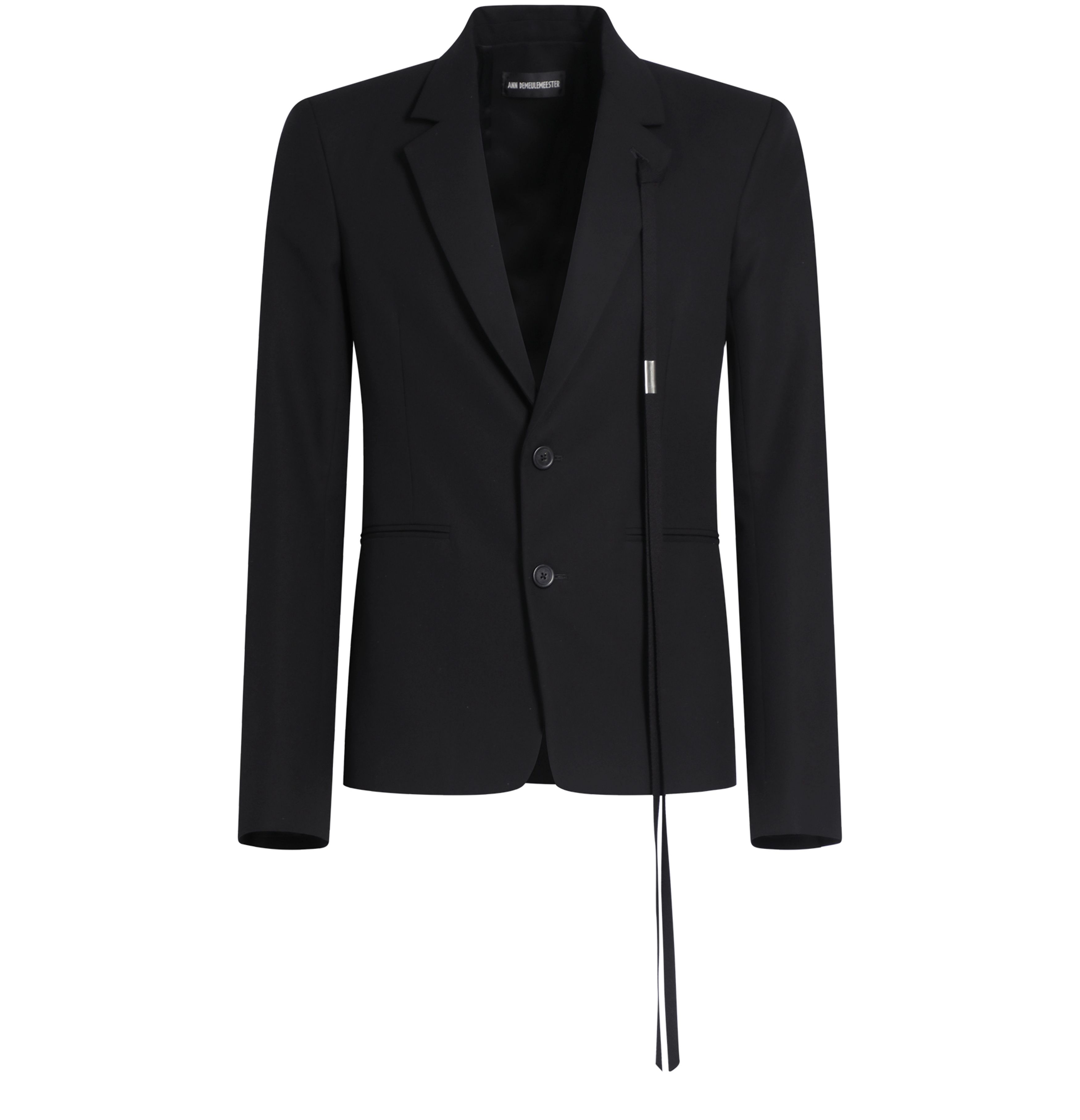 Ann Demeulemeester Serge fitted tailored jacket cotton twill